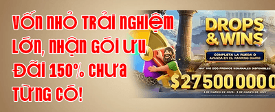 Siêu Thưởng Chào Mừng 100% promotion